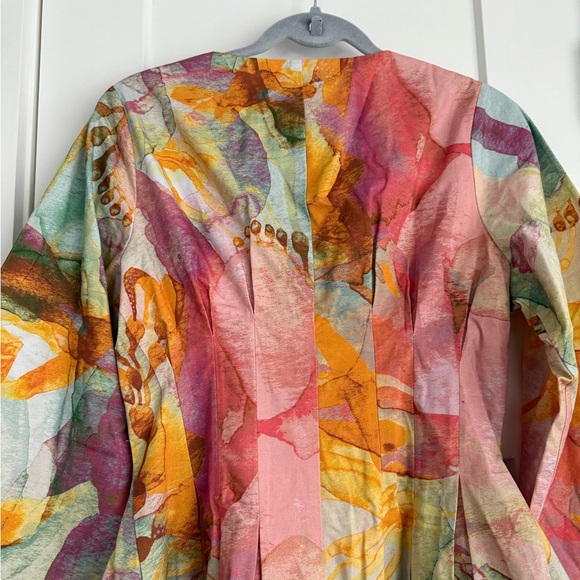 Andrea Iyamah Pana Printed Corset Romper Multicolor NEW with tags - Picture 6 of 9